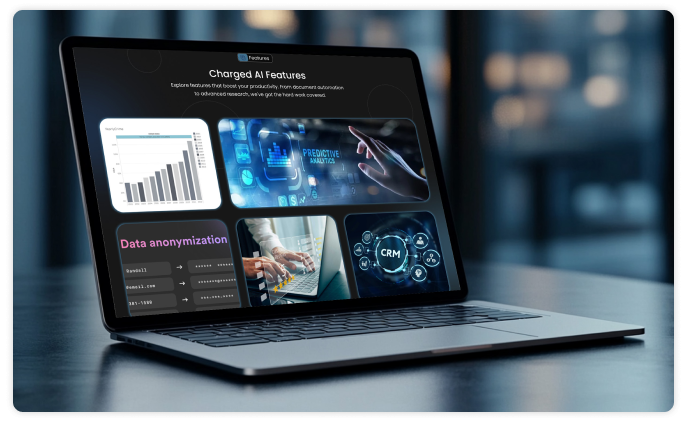 Charged platform dashboard showing sentencing prediction tools
