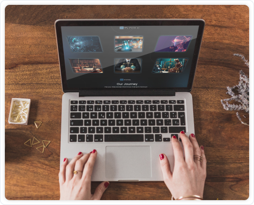 Lawyer working on laptop